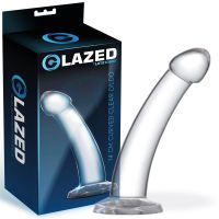 Glazed gebogener Dildo 14 cm, Bild 2