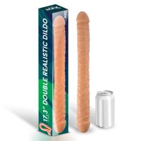 Max & Co Trent realistischer Doppeldildo hautfarben 17,3" - 44 cm