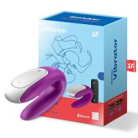 Satisfyer Double Fun Vibrator für Paare (Violett), Bild 4