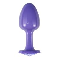 Lovetoy Metall-Analplug lila Rose mit blauem Stein, Bild 3