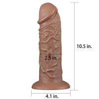 Lovetoy King Dildo 10,5" braun, Bild 9
