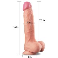 Lovetoy Nature Dual-Layer-Dildo 10" hautfarben, Bild 2