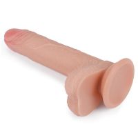 Lovetoy Nature Dildo aus Liquid Silicone 7" hautfarben, Bild 3