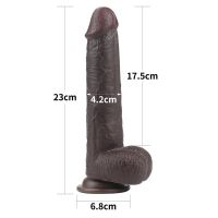 Lovetoy Dildo mit verschiebbarer Haut 9" (Schwarz), Bild 15