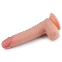 Lovetoy Nature Dildo aus Liquid Silicone 8" hautfarben, Bild 2