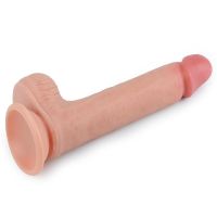 Lovetoy Nature Dildo aus Liquid Silicone 8" hautfarben, Bild 3