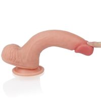 Lovetoy Nature Dildo aus Liquid Silicone 8" hautfarben, Bild 4