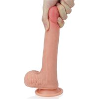 Lovetoy Nature Dildo aus Liquid Silicone 8" hautfarben, Bild 5