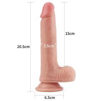 Lovetoy Nature Dildo aus Liquid Silicone 8" hautfarben, Bild 8