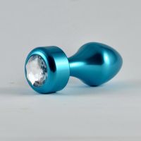 Lovetoy Analplug blaue Rose mit Stein