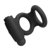 Tardenoche Denver Doppel-Penisring mit Vibro-Bullet (Schwarz), Bild 6