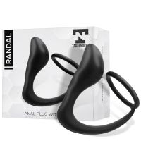 Tardenoche Randal Silikon-Analplug mit Penisring (Schwarz), Bild 2