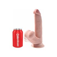 King Cock Triple Density Dildo mit schwingenden Hoden 8"