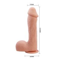Baile Johnson realistischer Dildo mit Saugnapf, Hautfarben, Bild 11