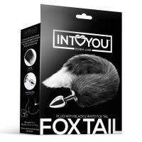 IntoYou Analplug mit schwarz-weißem Fuchsschwanz, Bild 3