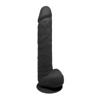 SilexD Dildo Dual Density Modell 1 15" (Schwarz)