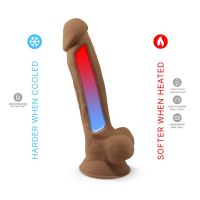 SilexD Dual-Density-Silikondildo Mod. 1 - 7" Caramel, Bild 4