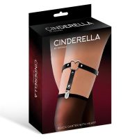 Cinderella Beinband mit Herz aus veganem Leder, One Size, Bild 2