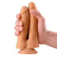 Max & Co Twin realistischer Doppeldildo 7,1" Hautfarben, Bild 3