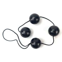 A-Gusto Analkette mit 4 Kugeln (Schwarz)
