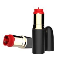 A-Gusto Lippenstift-Vibrator mit stimulierender Zunge (Schwarz), Bild 2