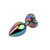 Chisa Rainbow Effect Metall-Analplug mit Herzjuwel, Bild 4