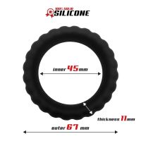 Beast Rings massiver Silikon-Penisring mit Struktur 4,5 cm, Bild 2