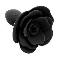 A-Gusto Silikon-Analplug mit Rose (Schwarz), Bild 2