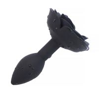 A-Gusto Silikon-Analplug mit Rose (Schwarz), Bild 4