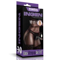 Lovetoy verstellbarer Strap-on mit Dildo 7,0", 10 Funktionen, Bild 2