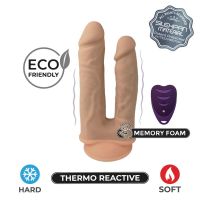 SilexD Dildo für Doppelpenetration, 2 Motoren, 10 Stufen mit Fernbedienung, Bild 4