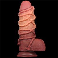 Lovetoy Doppelschicht-Dildo King Size Natur 9,5"