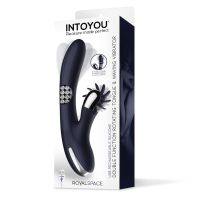IntoYou Royalspace Vibrator mit rotierenden Zungen und 360º (Blau), Bild 5