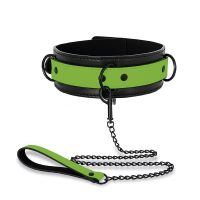 IntoYou Glow in the Dark Halsband mit Leine