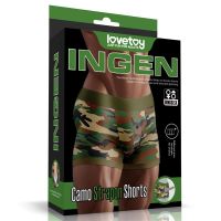 Lovetoy Strap-on-Shorts mit Camouflage-Print 28"-32"