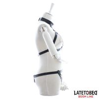 LateToBed Bondage-Set BH und Slip mit Ketten, Bild 2