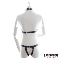 LateToBed Bondage-Set BH und Slip mit Ketten, Bild 3