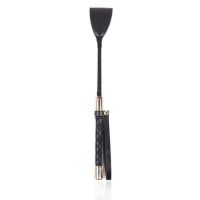 LateToBed klassische Reitgerte Schwarz und Gold 30 cm, Bild 2
