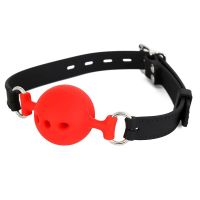 LateToBed atmungsaktiver Silikon-Ballknebel S - 4 cm