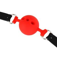 LateToBed atmungsaktiver Silikon-Ballknebel S - 4 cm