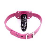 LateToBed verstellbarer Dildoknebel 46-58 cm, Dildo 10 cm