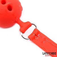 LateToBed atmungsaktiver Silikon-Ballknebel S - 4 cm, Bild 7