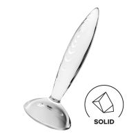 Satisfyer Sparkling Crystal Analplug Warm und Kalt Transparent