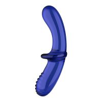 Satisfyer Double Crystal Glasstimulator warm und kalt (Blau), Bild 2