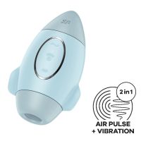 Satisfyer Mission Control Klitoris-Sauger und Vibrator (Blau)