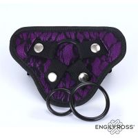 Dildox by Engily Ross Miley universelles verstellbares Harness mit 3 Ringen (Lila)