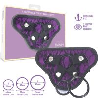 Dildox by Engily Ross Miley universelles verstellbares Harness mit 3 Ringen (Lila), Bild 3