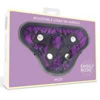 Dildox by Engily Ross Miley universelles verstellbares Harness mit 3 Ringen (Lila), Bild 2