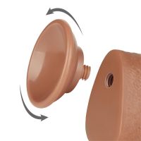 Lovetoy Dildo Sliding Skin 9,5" (Braun), Bild 2
