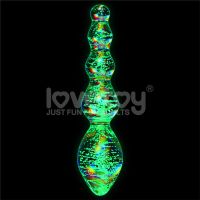 Lovetoy Dark Twilight Glasdildo, nachtleuchtend